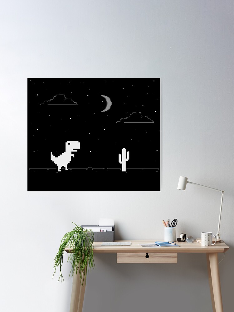 Google Dinosaur Game Wall Art for Sale