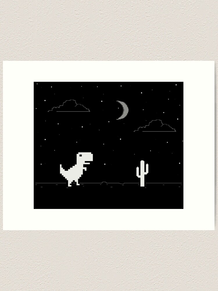 Google Offline Dinosaur Game Metal Print for Sale by DannyAndCo