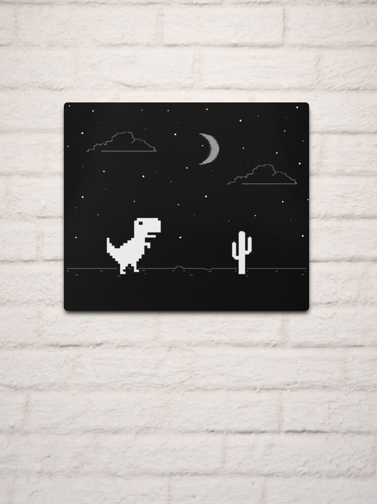 Google Offline Dinosaur Game | Metal Print