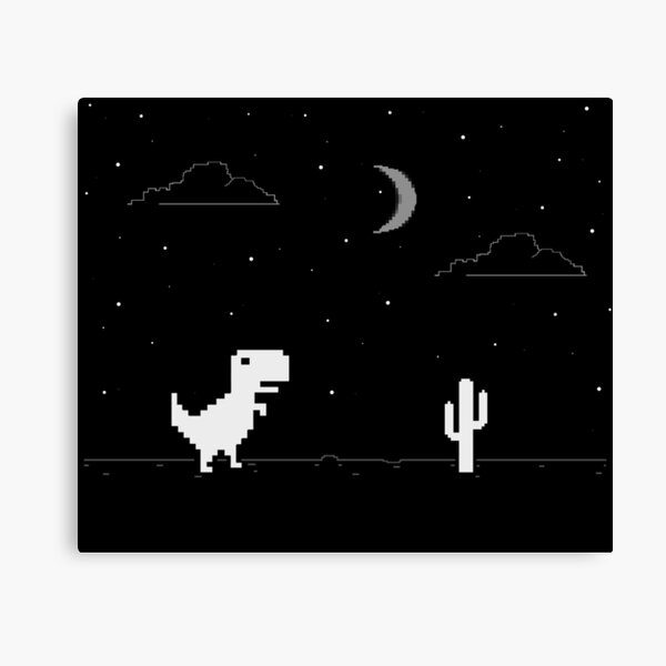 Offline T-Rex Game - Google Dino Run Greeting Card for Sale by Livity