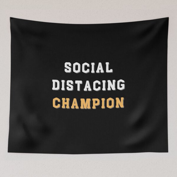Item preview, Funny Bigfoot social distancing champion designed and sold by ShopSpot.