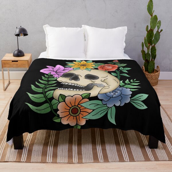 Item preview, Floral Skull Design designed and sold by maryfurlsdesign.