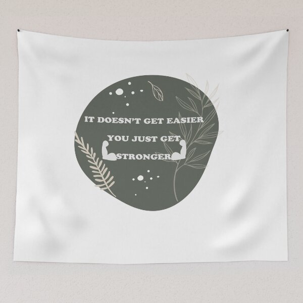 Item preview, It Doesn't get easier You just get stronger : Awesome Gift  For Gymers, Strong Women, Be Strong, Gift for her designed and sold by Badrart.