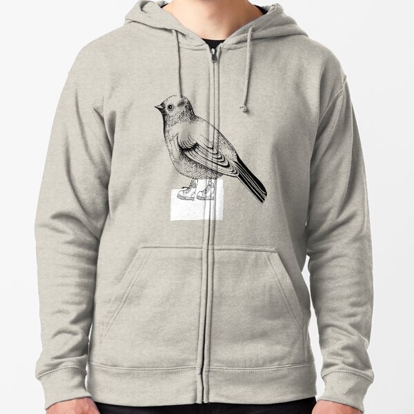 Birds in shoes Zipped Hoodie