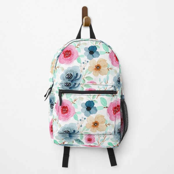 Artikelvorschau, Aquarellblumen rosa und blau entworfen und verkauft von della95.