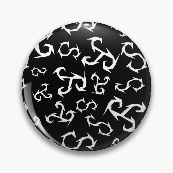 Item preview, Jagged Curvy S-shaped Lines Pattern - Black & White designed and sold by Reeks808.