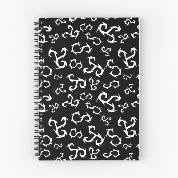 Item preview, Jagged Curvy S-shaped Lines Pattern - Black & White designed and sold by Reeks808.