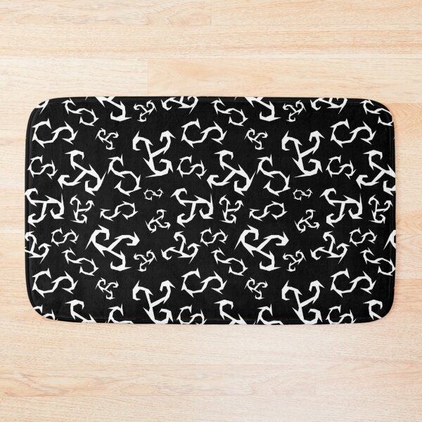 Item preview, Jagged Curvy S-shaped Lines Pattern - Black & White designed and sold by Reeks808.