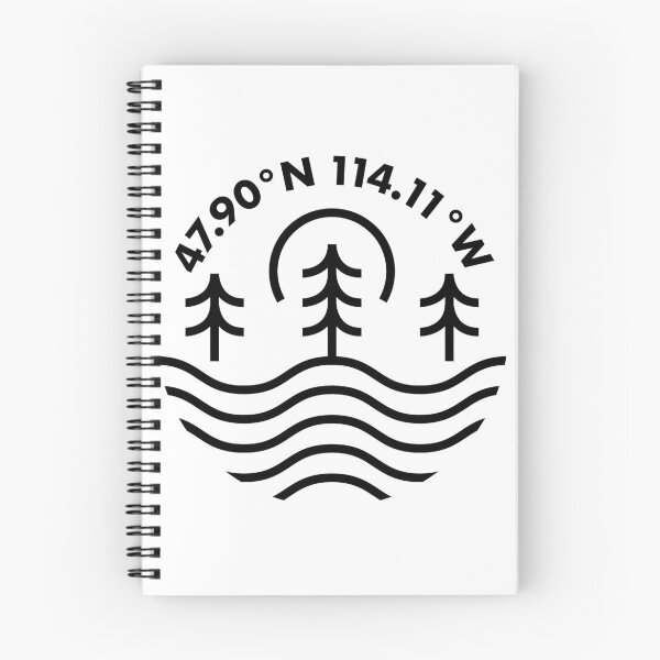 Item preview, Flathead Lake Coordinates designed and sold by HalpinDesign.