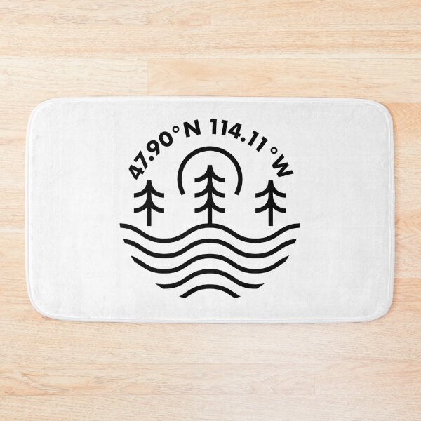 Item preview, Flathead Lake Coordinates designed and sold by HalpinDesign.