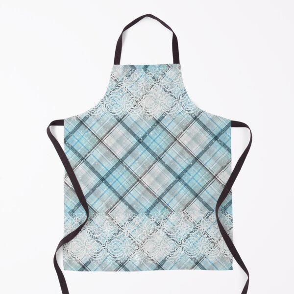 Item preview, Kawaii Pastel Plaid Ice Blue and White Lace Tartan Pattern Scottish Frozen Elsa designed and sold by Jolly-Yosei.