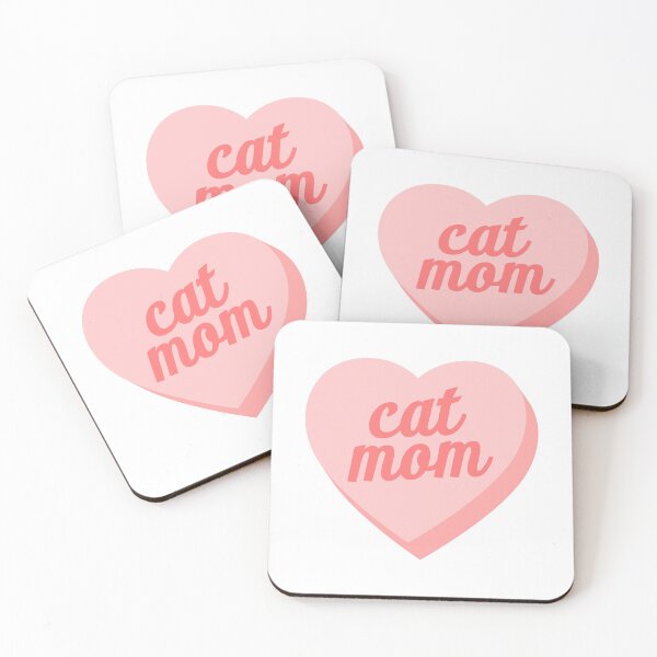 Item preview, Cat Mom Candy Heart Pink designed and sold by modeoftravel.