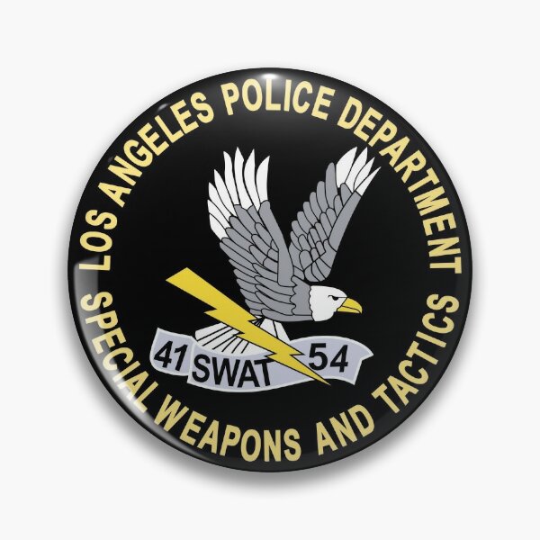 Lapd Swat Pin By Fareast Redbubble - lapd special weapons and tactics team roblox