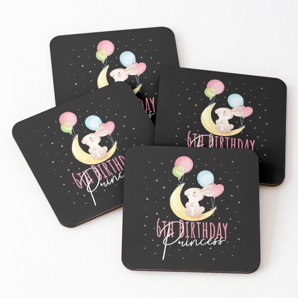 Item preview, 6th Birthday Princess Girl 6 Years Old Rabbit Lover B-Day design designed and sold by Grabitees.