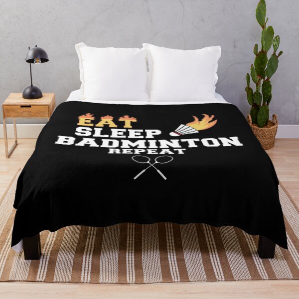 Item preview, Eat Sleep Badminton Repeat designed and sold by tinypurpleland.