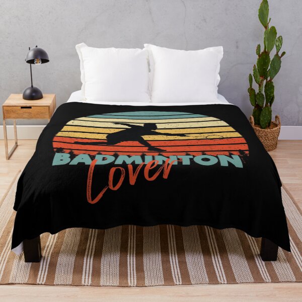 Item preview, Badminton Lover Sunset Vintage Retro Style designed and sold by tinypurpleland.