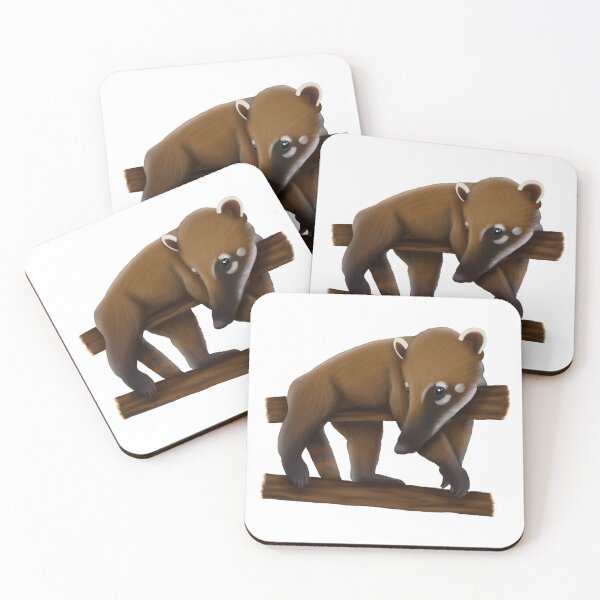 Item preview, Lazy Brown Coati Painting designed and sold by troyanthonyart.