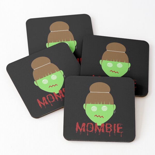 Item preview, MOMBIE Funny Zombie Mom Blood Drip Halloween Text designed and sold by MixedBagMerch.