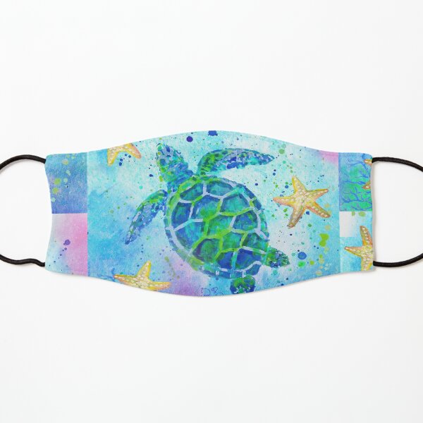 Sea Turtle with Starfish Kids Mask