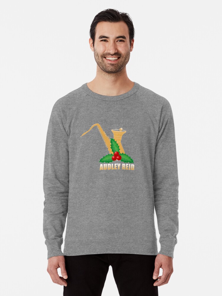 Alternate view of Audley Reid Christmas Wear-White Lightweight Sweatshirt