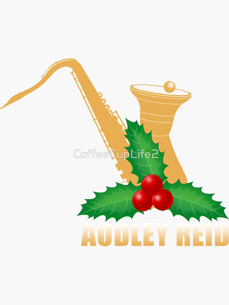 Thumbnail 3 of 3, Sticker, Audley Reid Christmas Wear-White designed and sold by CoffeeCupLife2.