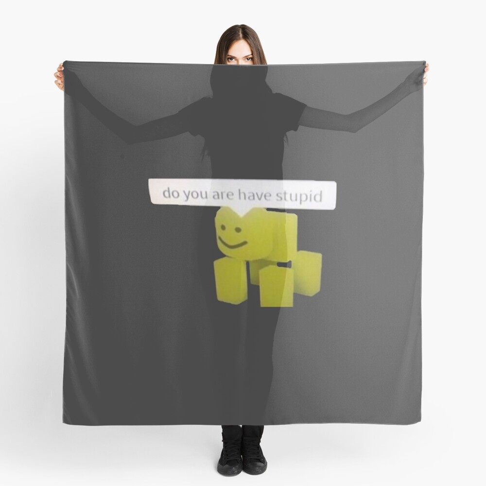 Funny Cursed Roblox Meme Scarf By Internethigh Redbubble - cursed roblox memes clean