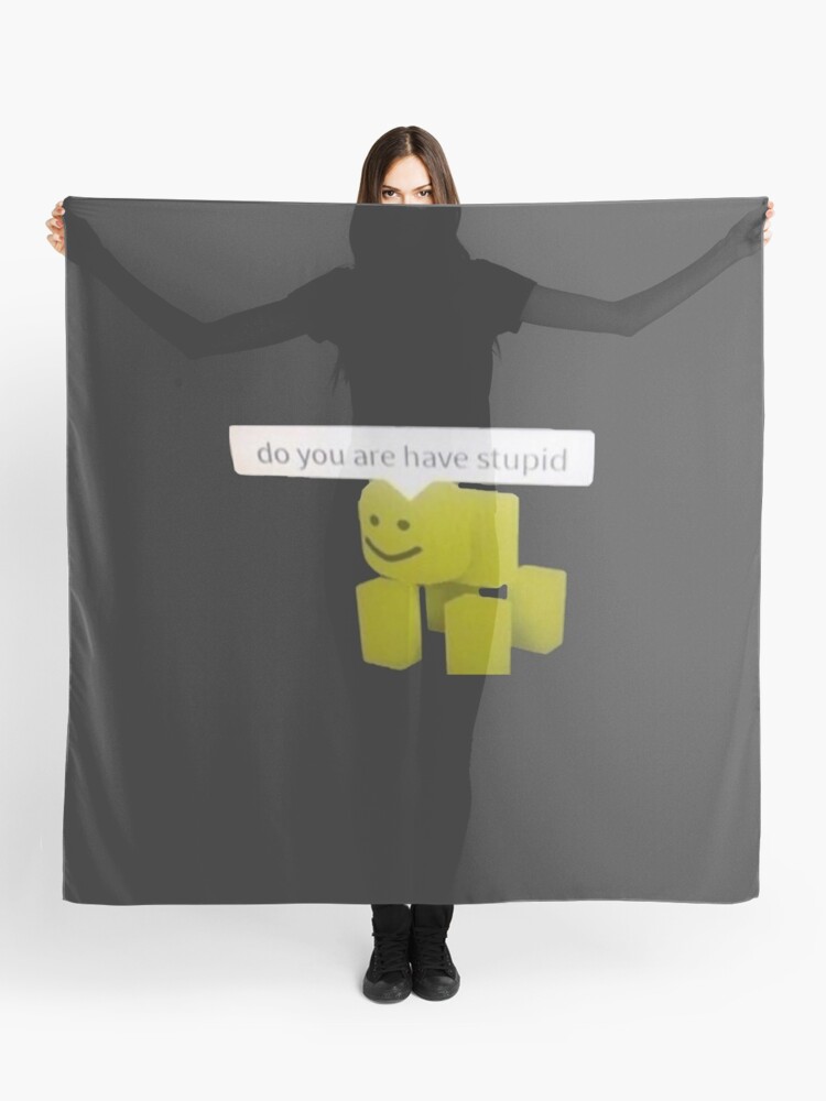 Funny Cursed Roblox Meme Scarf By Internethigh Redbubble - cursed roblox meme