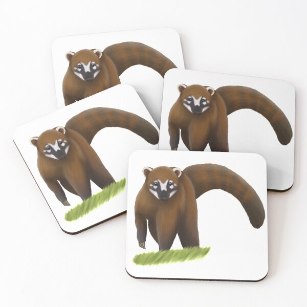 Item preview, Cute Brown Coati Painting designed and sold by troyanthonyart.