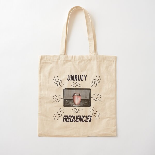 "Unruly Frequencies" Cotton Tote Bag