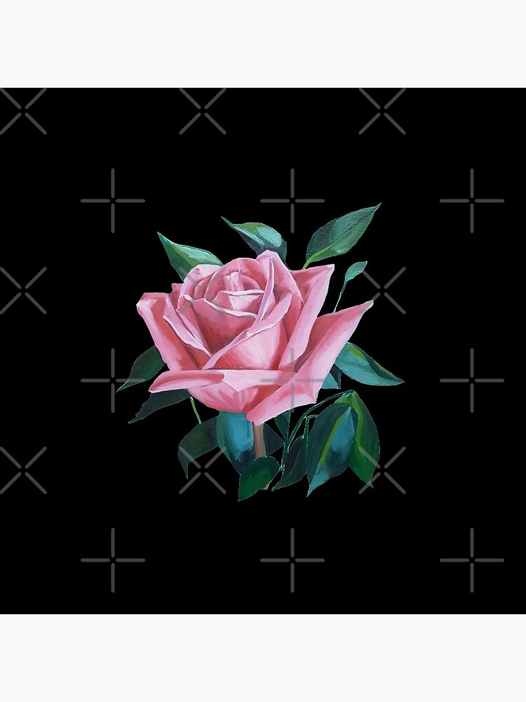 Pink Rose 2 painting (isolated) by EmilyBickell