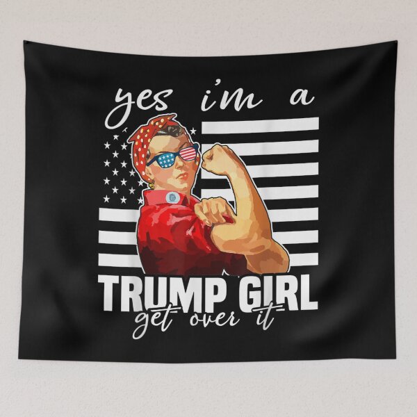 Item preview, Yes I'm A Trump Girl Get Over It Shirt Trump 2020 designed and sold by RussellRoss.