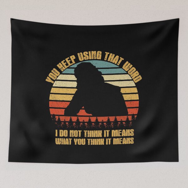Item preview, You keep using that word Sunset Vintage Retro designed and sold by tinypurpleland.