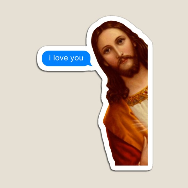 Jesus: i love you Text Magnet