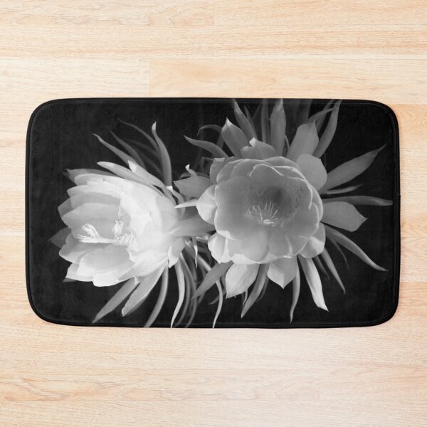 Item preview, Cactus in blossom in black and white designed and sold by Zina Stromberg.