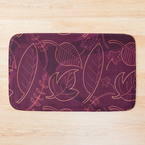 Item preview, Spring Leaves in Ruby designed and sold by fullermusings.
