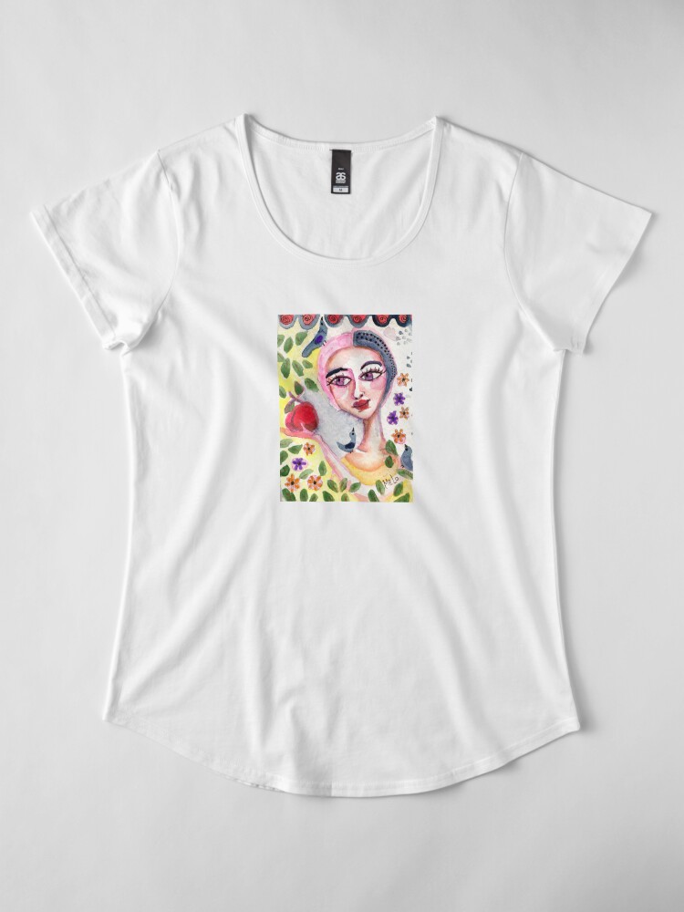 Alternate view of The Gardener and the apple Premium Scoop T-Shirt