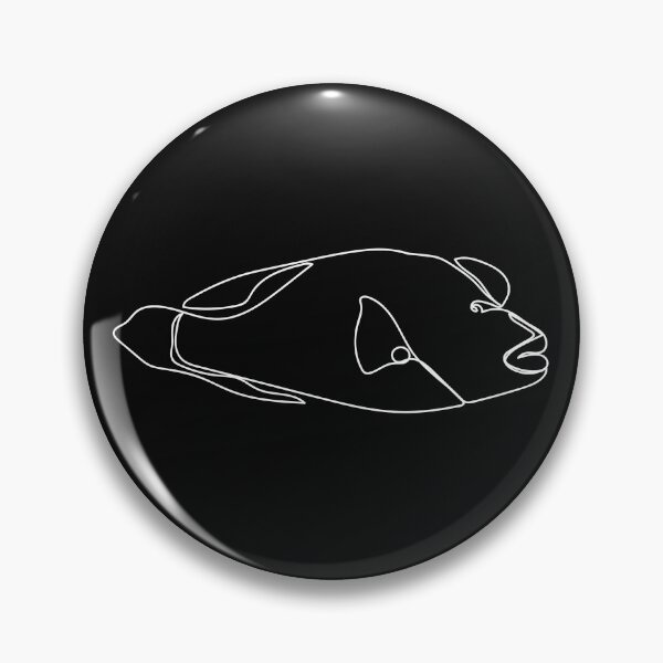 Item preview, Minimalist One Line Drawing Humphead Wrasse designed and sold by CamilleIllus.