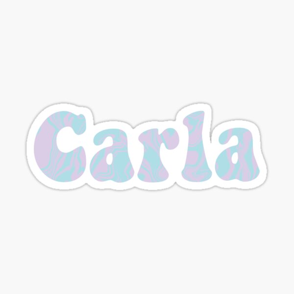 “Carla” Sticker for Sale by LRaeStudios | Redbubble