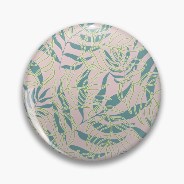 Item preview, Pink Palm tree leaves tropical exotic pattern designed and sold by CrisBanana.