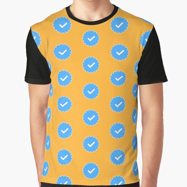 Diseño de logotipo de insignia verificado Camiseta gráfica