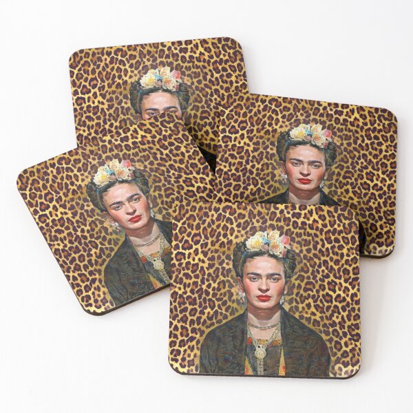 Leopard Frida Coasters (Set of 4)