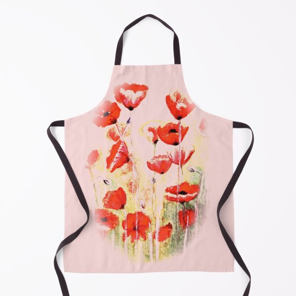 Item preview, Abstract poppies watercolor painting red and rose designed and sold by GittaG74.