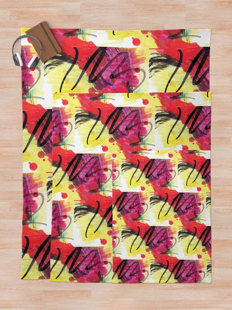 Alternate view of Fire Embers Throw Blanket