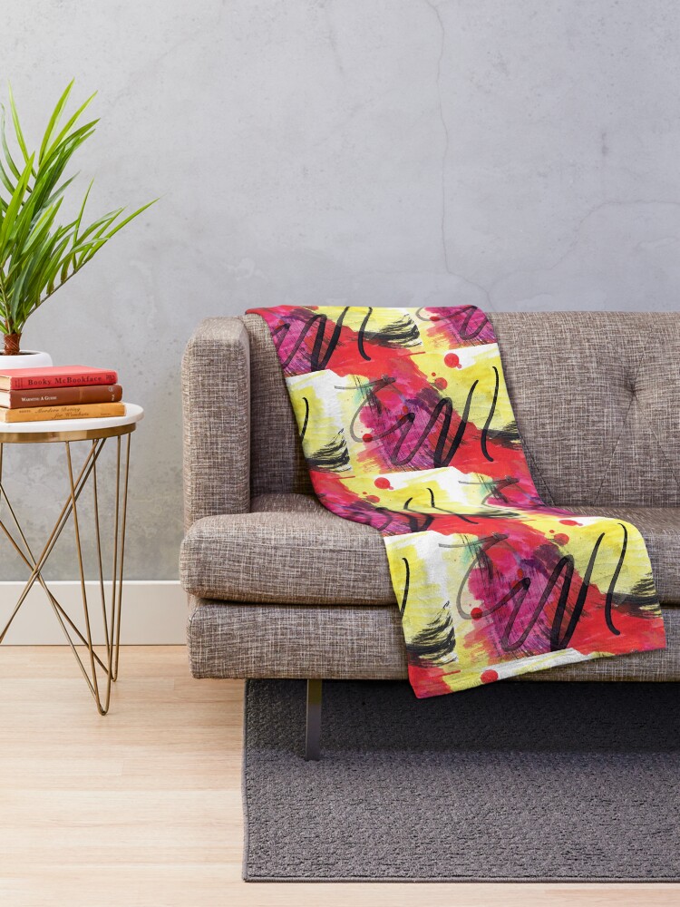 Alternate view of Fire Embers Throw Blanket