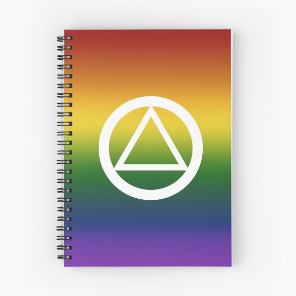 Item preview, Alcoholics Anonymous Rainbow Pride Symbol designed and sold by RecoveryGift.