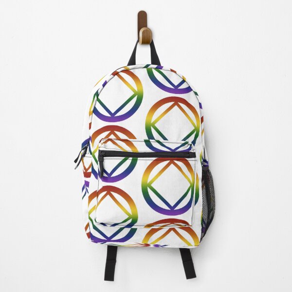 Vista previa del artículo con la obra «Símbolo del orgullo arcoíris de Narcóticos Anónimos», diseñado y vendido por RecoveryGift.
