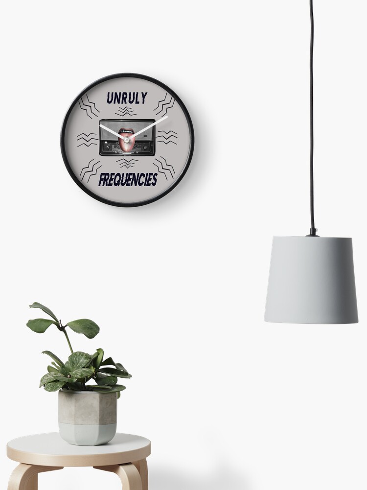 Thumbnail 1 of 4, Clock, "Unruly Frequencies" designed and sold by Vesperalia.