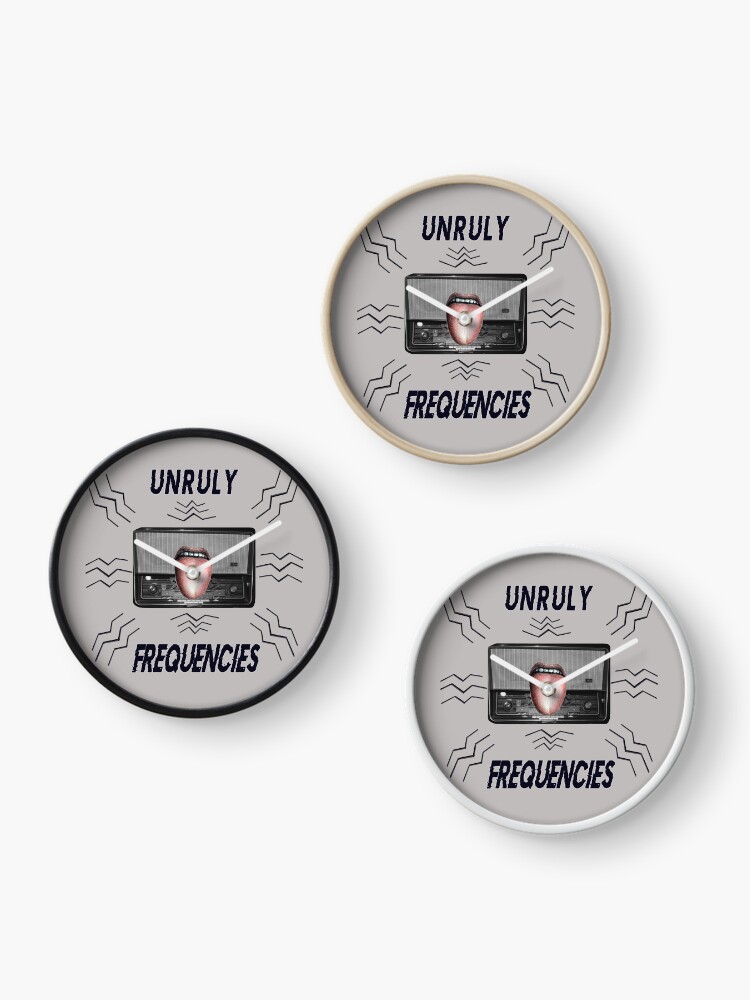 Thumbnail 3 of 4, Clock, "Unruly Frequencies" designed and sold by Vesperalia.