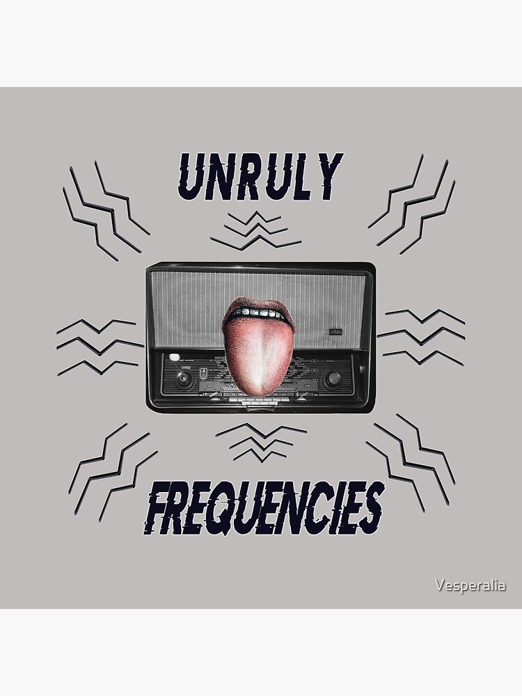 Thumbnail 4 of 4, Clock, "Unruly Frequencies" designed and sold by Vesperalia.