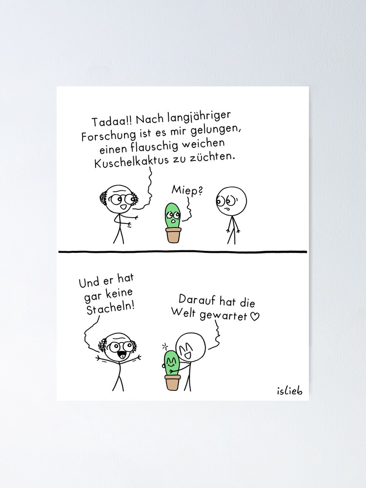 Alternative Ansicht von Kuschelkaktus Poster
